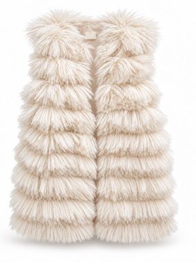 Toddler girls shingled vest